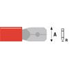 CONNETTORE FASTON MASCHIO VALUELINE ST-072 CON DIAMETRO 2,8MM COLORE ROSSO